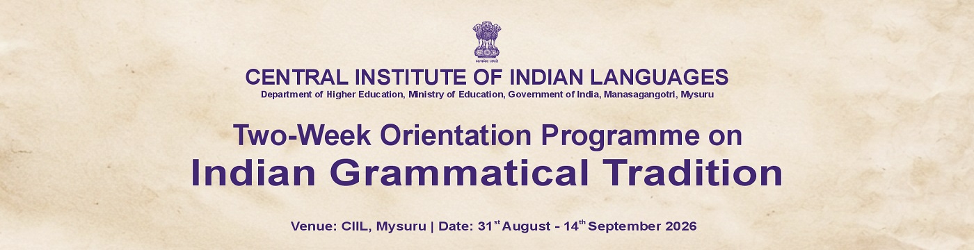 Indian Grammatical Tradition 2026